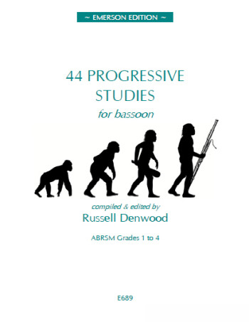 44 Progressive Studies: Bassoon: Grades 1-4 (Emerson)