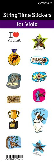 Viola Time Stickers: 6-sheet Pack