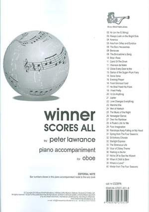 Winner Scores All: Oboe Piano Accompaniment (Lawrance)