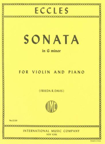 Sonata G Minor: Violin & Piano (International)