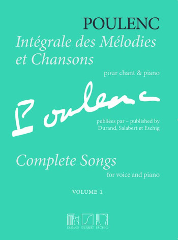 Integrale Des Melodies Et Chansons: Vol 1: Vocal & Piano