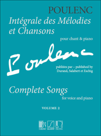 Integrale Des Melodies Et Chansons: Vol 2: Vocal & Piano
