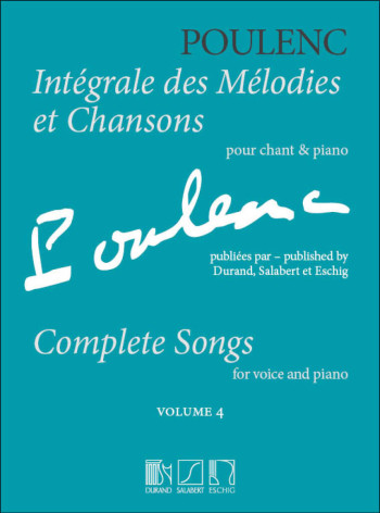 Integrale Des Melodies Et Chansons: Vol 4: Vocal & Piano