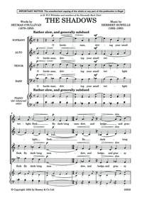 The Shadows: Vocal SATB