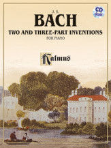 Two & Three Part Inventions: Solo Piano Book & Cd (Kalmus)