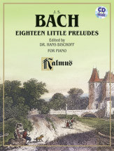 18 Little Preludes: Solo Piano Book & Cd (Kalmus)