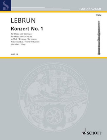 Concerto No.1 In D Minor For Oboe And Piano (Schott)