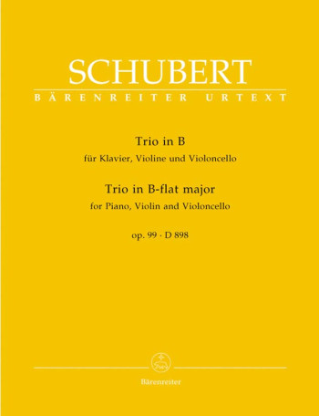 Piano Trio In Bb: Op.99 D898: Score & Parts (Barenreiter )