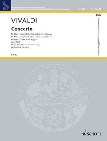 Concerto G Major RV 435: Op10 No4: Flute & Piano (Schott)