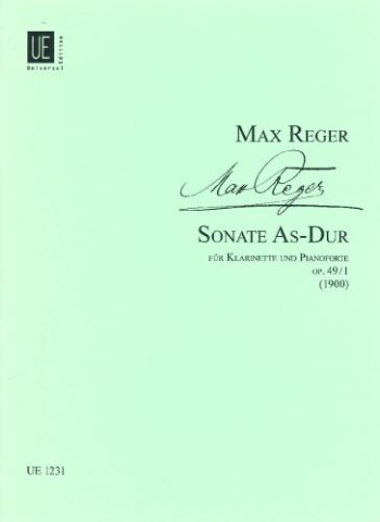 Reger: Sonata: Ab Minor: Op49: No 1: Clarinet & Piano (Universal)