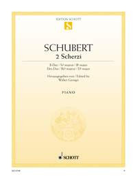 2 Scherzi (Scherzo): Bb Major And Db Major Piano Solo (Schott)