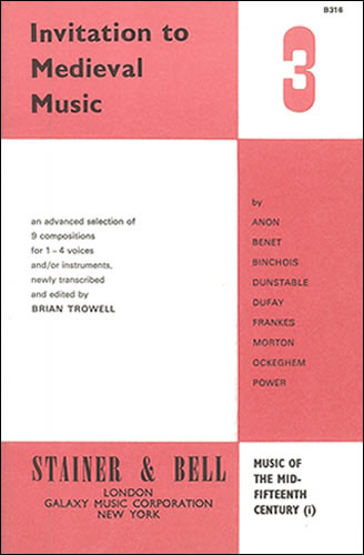 Invitation To Medieval Music 3: Voices