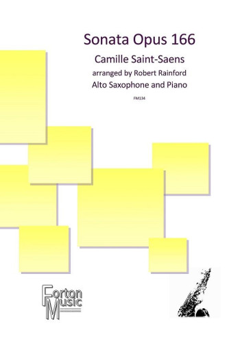 Sonata Opus 166 Alto Saxophone & Piano Arr Rainsford (FM134 Forton Music)