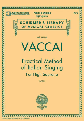 Practical Method Of Italian Singing: High Soprano Book & Audio (Schirmer)