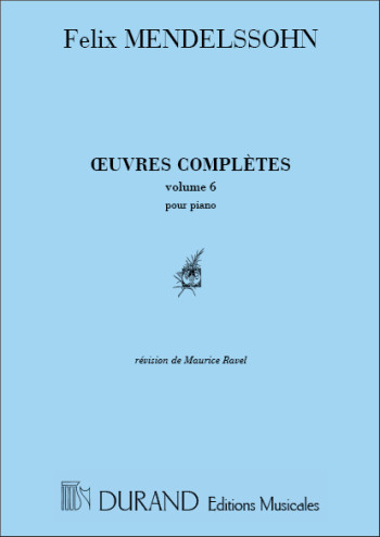Oeuvres Complètes Vol.6: Piano Solo (Durand)