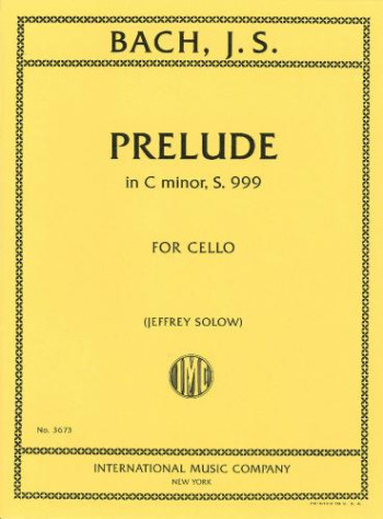 Prelude C Minor BWV999 : Cello Solo (International)