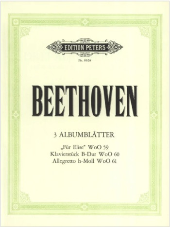 Albumblatter: Three Album Leaves: Piano (Peters)