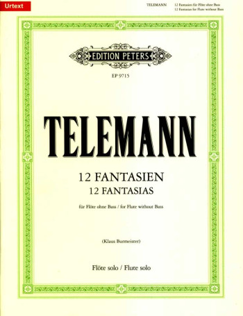 12 Fantasias: Flute: Studies (Peters)