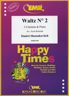 Waltz No 2: Clarinet Duet & Piano