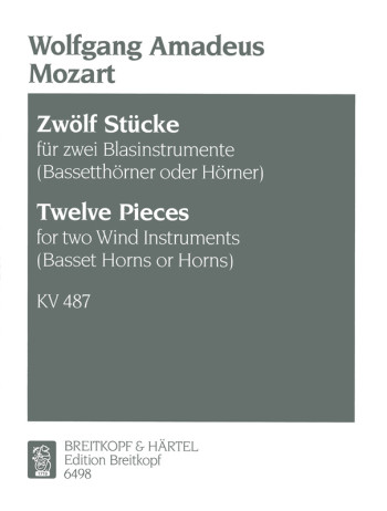Horn Duos: Zwölf Stücke KV 487 (496a) (Breitkopf)