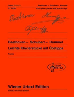 Easy Piano Pieces With Practising Tips - Beethoven/Schubert/Hummel: Urtext Primo