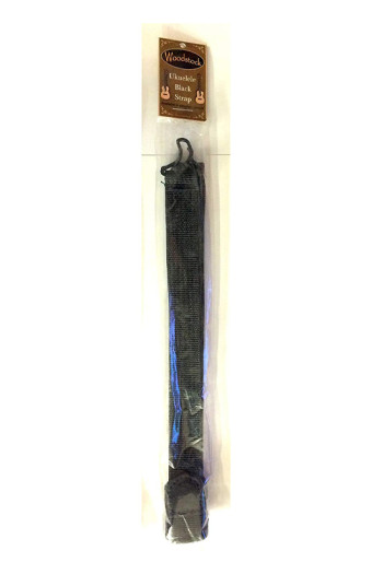 Woodstock Ukulele Strap - Black