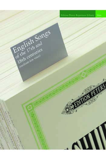 English Songs Of The 17th And 18th Centuries Medium-Low Voice & Piano (Peters)