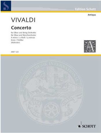 Concerto A Minor Rv461: Oboe Strings & Continuo Score (Schott)