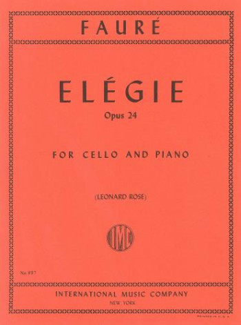 Elegie Op.24 Cello & Piano (International)