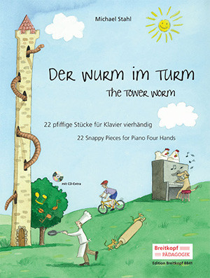 The Tower Worm 22 Snappy Pieces For Piano Four Hands Book & Cd(Stahl)