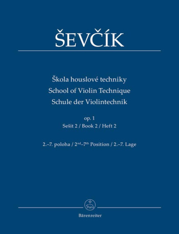School Of Violin Technique: Op.1 Book 2 2nd-7th Position  (Barenreiter)