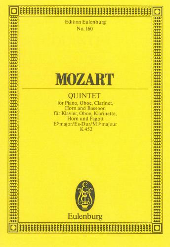 Quintet: Eb Maj: K452: Miniature Score