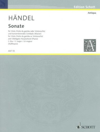Sonata C Major: Viola Or Cello & Piano (Schott)