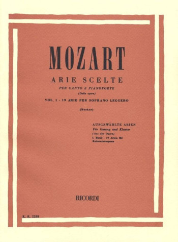 Arie Scelte Vol.1: 19 Arie Per Soprano Leggero (ricordi)