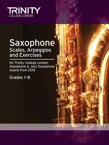 Trinity Saxophone & Jazz Saxophone Scales Arpeggios & Exercises Grades 1-8 From 2015