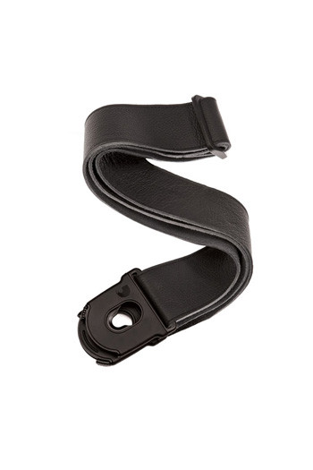 D'Addario Planet Waves Guitar Strap - Planet Lock - Leather - Black