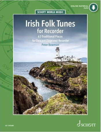 Irish Folk Tunes: 63 Traditional Pieces For Descant Recorder Book & Online Material