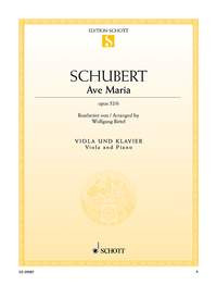 Ave Maria: Viola & Piano (Schott)