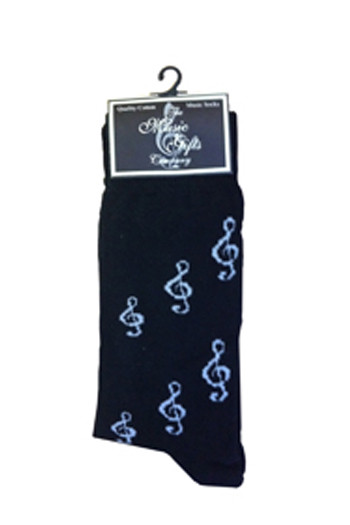 Socks With Treble Clef Design