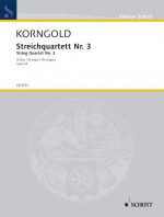 String Quartet No 3 A Major Op.34: Score & Parts