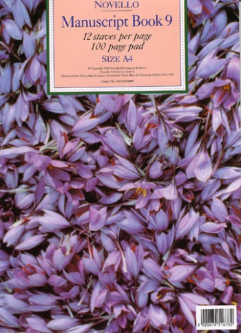 Manuscript: 12 Stave - 100 Page Novello Book No.9