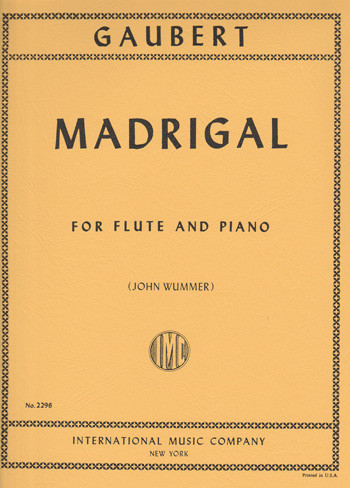 Madrigal: Flute And Piano (International)