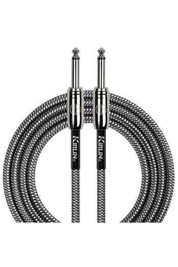 Kirlin Guitar Lead 3m/10f Fabric Straight Jacks