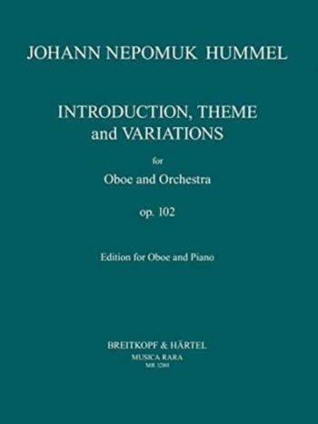 Introduction Theme & Variaition OP102 Oboe & Piano (Breitkopf)