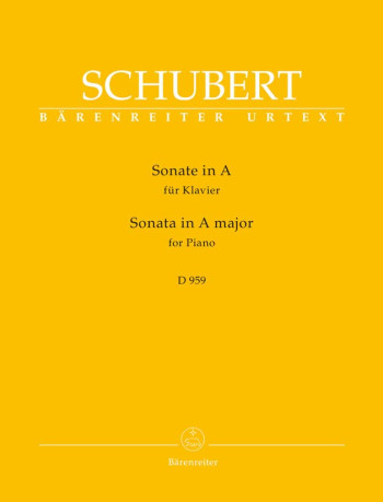 Sonata  A Major -D959: Piano Solo (Barenreiter)