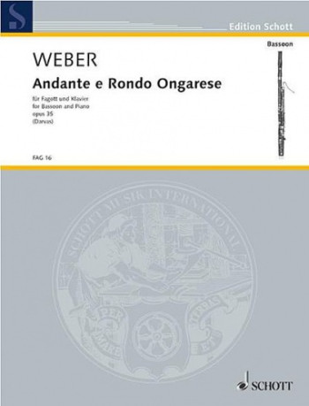 Andante & Rondo Ongarese, Op.35 Bassoon & Piano (Primrose)