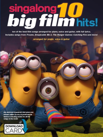 Singalong 10 Big Film Hits: Piano Vocal & Guitar Sheet Music & Download Card