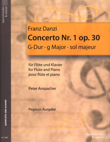 Concerto No.1 G Major Op.30: Flute & Piano (Heinrichshofen)