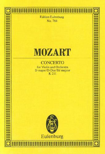 Violin Concerto D Major: KV 211: Miniature Score
