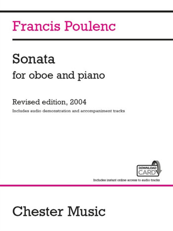 Sonata For Oboe And Piano Revised 2004 Includes Audio Demo & Accomp Tracks (Chester)